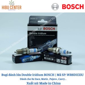 Bugi Double Iridium BOSCH WR8DII33U Típ 21 Dành Cho Xe Toyota Zace Land Cruiser Mitsubishi Pajero
