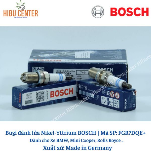 Bugi Chân Ngắn 4 Chấu BOSCH Fgr7Dqe+ Cho Xe Bmw, Mini Cooper, Rolls Royce, Toyota Camry Landcruiser Deawoo Captiva..