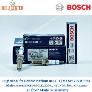 Bugi Chân Dài Double Platium BOSCH YR7MPP33 Típ 16 Dành Cho Xe Hyundai Mercedes