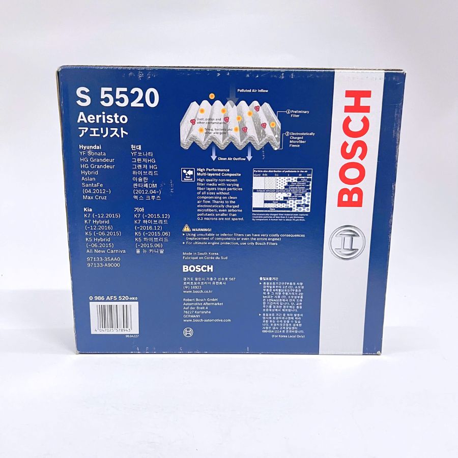 lọc gió điều hòa Bosch 0986af5520 lọc gió điều hòa Hyundai Santafe Bosch lọc gió điều hòa Hyundai Sonata Bosch lọc gió điều hòa Kia Optima Bosch lọc gió điều hòa Kia Sedona Bosch