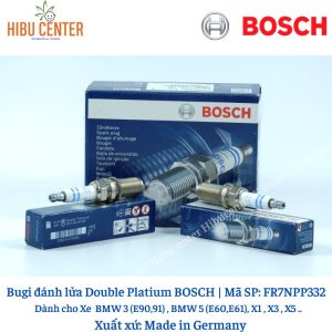 Bugi Chân Dài Double Platium BOSCH Fr7Npp332 Cho Xe Bmw 3 (E90,91), Bmw 5 (E60,E61), Bmw  X1 (E84), Bmw X3 (E83)