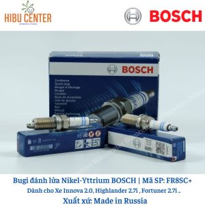 Bugi Chân Dài Nikel-Yttrium BOSCH Fr8Sc+ Cho Xe Innova 2.0, Highlander 2.7i , Fortuner 2.7i