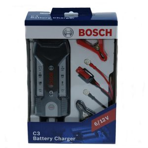 Máy Sạc Bình Ắc Quy BOSCH C3 Cho Ô Tô Xe Máy (6V – 12V) – Có 04 Chế Độ Sạc - Hàng Chính Hãng