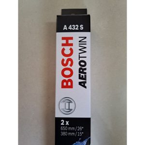 BOSCH Gạt Mưa AeroTwin Set A432S Kích Thước 26 inch – 15inch Dành cho Chevrolet Trax, Ford Fiesta