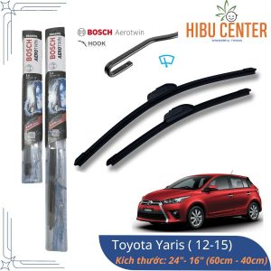 BOSCH Cặp Gạt Mưa AeroTwin 24" / 60cm - 16" / 40cm Cho Xe Toyota Yaris, Rav4, Hyundai Accent