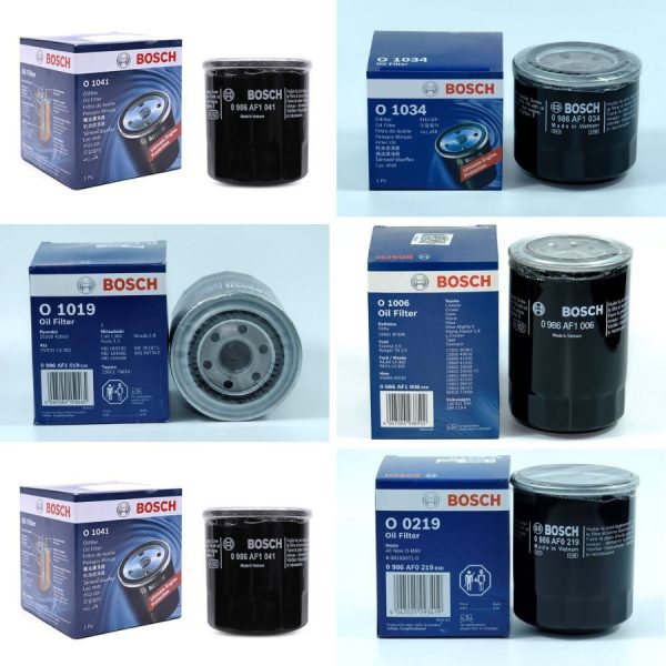 BOSCH Lọc Nhớt Động Cơ Lõi Sắt Cho Xe Nhiều Dòng Xe Toyota Honda Mitsubishi Nissan Kia Hyundai
