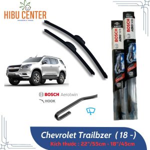 BOSCH Cặp Gạt Mưa AeroTwin 22"/55cm - 18"/45cm Cho Xe Chevrolet Trailblazer, Triton,....