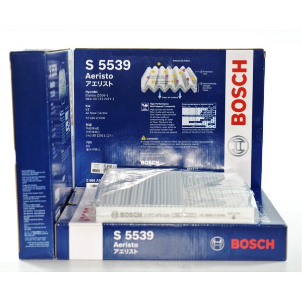 BOSCH Lọc Gió Điều Hòa Aeristo Thường S5539 Dành cho Xe KIA Carens, Cerato, K3,.....