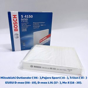 Lọc Điều Hòa Tiêu Chuẩn BOSCH Aeristo S4150 Mitsubishi Outlander, Pajero Sport, Triton ; IZUSU D-max