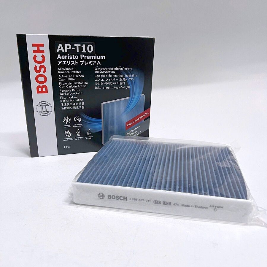 Lọc Điều Hòa Cao Cấp BOSCH Aeristo Premium AP-T10 | Cx8 (18-), Corolla Cross (20- ),Hilux, Camry ..
