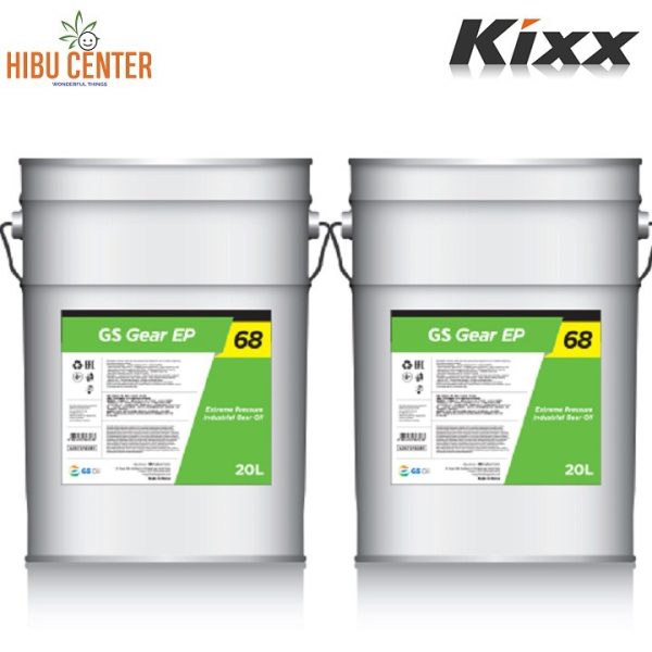 Dầu Bánh Răng Công Nghiệp KIXX GS Gear EP 68 20 lít Chính Hãng