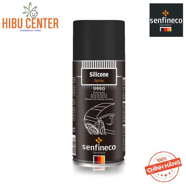 Bình Xịt Silicone SENFINECO 9990 – 450ML Silicone Spray Làm Kín Joan Cao Su Cửa, Đèn, vv ...