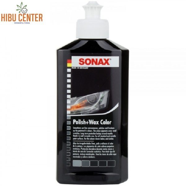 Dung Dịch Đánh Bóng Và Bảo Vệ Sơn Xe Đen SONAX Polish & Wax Color Black 296141 250ml