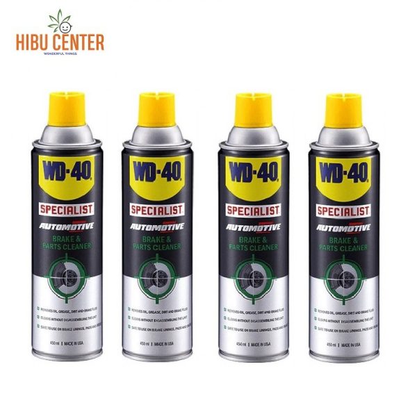 WD-40 Dung Dịch Làm Sạch Cụm Thắng Phanh Xe Máy, Mô Tô 450ml