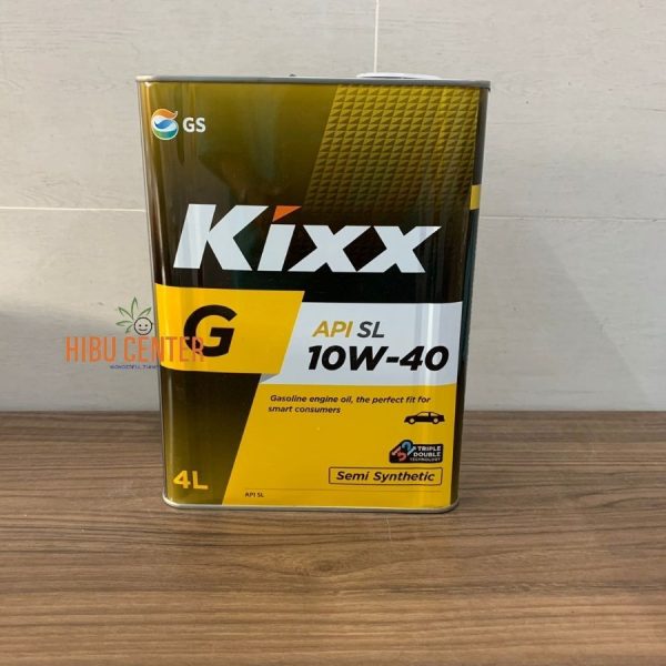 Dầu Nhớt Đồng Cơ Xăng KIXX G SL 10W-40 4 Lít. Chuyên Dùng Cho Xe > 40K KM - Hàng Chính Hãng
