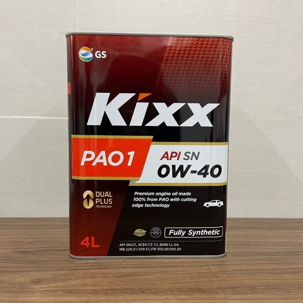 Dầu Nhớt Cao Cấp KIXX PAO1 0W-40 4 Lít - Tổng Hợp Toàn Phần | HIBUCENTER
