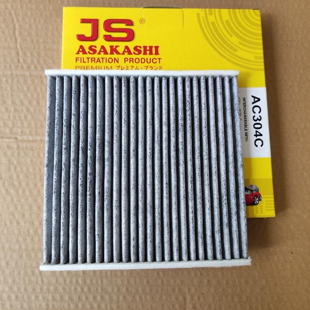 JS ASAKASHI Lọc Gió Điều Hòa Than Hoạt Tính AC304C Hyundai I10, MITSUBISHI Attrage, Mirage,....
