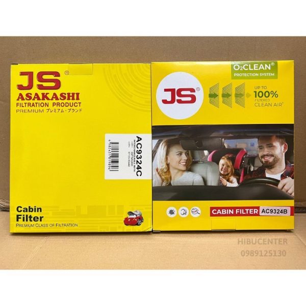 Lọc Gió Máy Lạnh JS ASAKASHI Bộ Lọc Cabin Sinh Học AC9324B Dành cho HYUNDAI , KIA