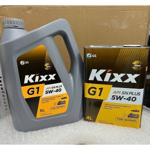 KIXX Dầu Nhớt Tổng Hợp Toàn Phần G1 API SN PLUS 5W40 4 Lít, 5 Lít - Hàng Chính Hãng