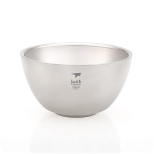 Tô chén ăn cách nhiệt 2 lớp Titanium Keith Ti5354 - 550ml
