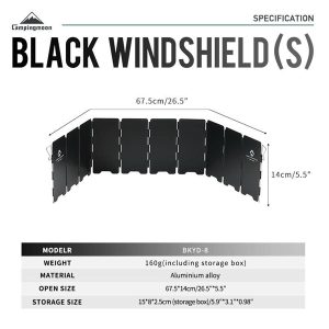 Tấm chắn gió bếp dã ngoại Campingmoon YD-8 / BKYD-8