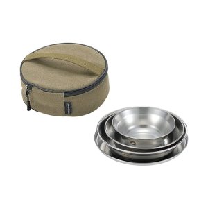 Bộ bát chén đĩa inox Campingmoon S395-1S (4 món)