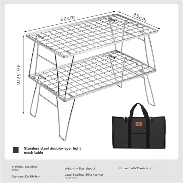 Kệ inox để đồ đa năng Campingmoon T-235A-1T / T-235A-2T