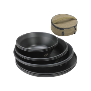 Bộ bát chén đĩa inox Campingmoon S395 / BKS395 - 3S (12 món)