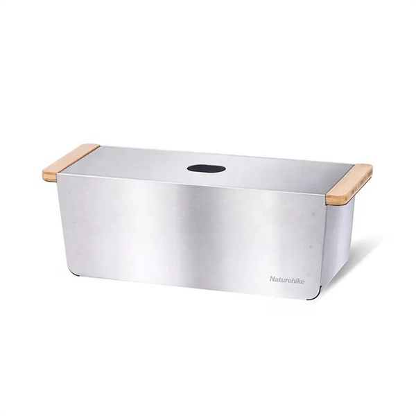 Hộp đựng đồ cắm trại bằng thép không gỉ cho bàn IGT NatureHike CNH22SN013