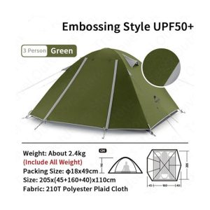 Lều cắm trại 3 người P-Series Naturehike NH18Z033-P