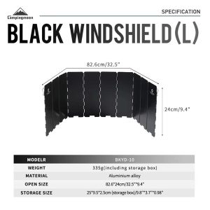 Tấm chắn gió bếp dã ngoại Campingmoon YD-10 / BKYD-10