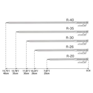 Bộ cọc lều Campingmoon 40cm (6 Cái)