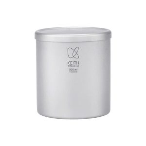 Cốc titanium 2 lớp có nắp Keith Titanium Ti3302 300ml