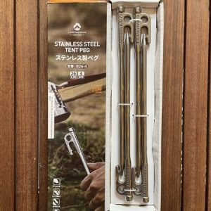 Bộ cọc lều thép không gỉ Campingmoon R26-4 (26cm, bộ 4 chiếc)