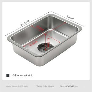 Chậu rửa inox dùng cho bàn IGT Campingmoon CK-26 / BKCK-26