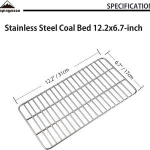Phụ kiện vỉ đựng than bếp nướng BBQ Campingmoon T-173 (dùng cho bếp MT3 MT-3)