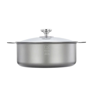 Nồi titanium nắp thuỷ tinh KEITH Titanium Ti8125 - 5500ml