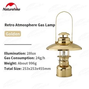 Đèn gas dã ngoại phong cách cổ điển Retro Naturehike NH22ZM006