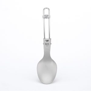 Muỗng soup titanium Keith Ti5308 gấp gọn size lớn